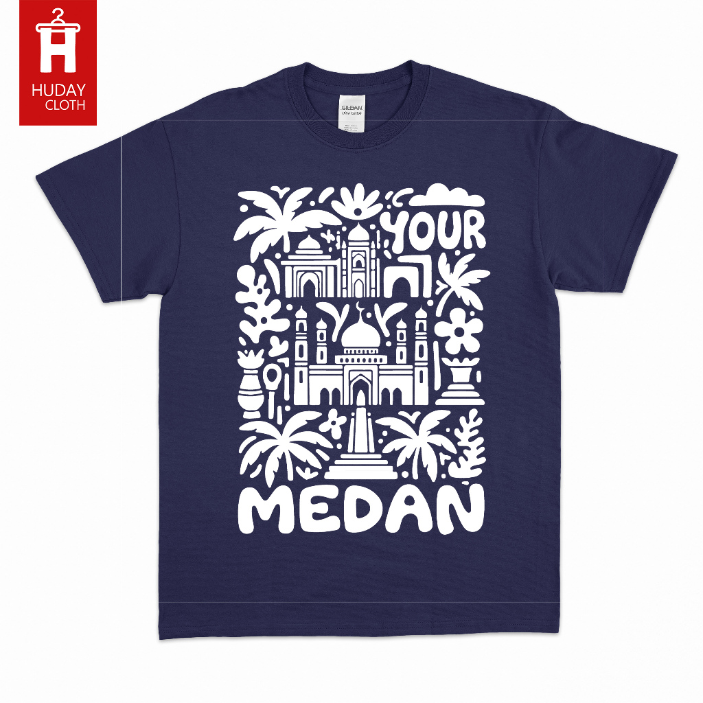 KAOS MEDAN / BAJU ATASAN PRIA WANITA PREMIUM COTTON / BEAUTIFUL INDONESIA