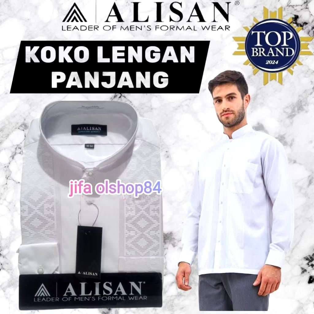 koko Alisan lengan panjang reguler