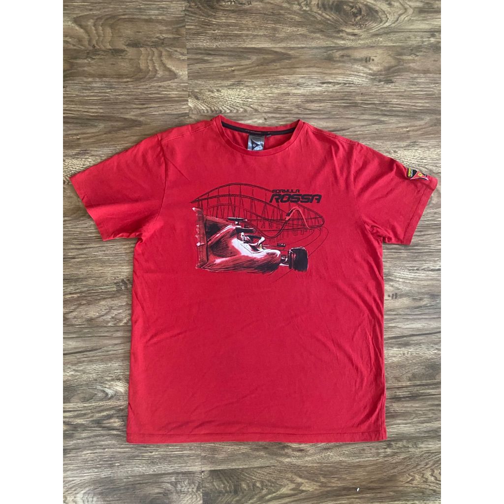Kaos Formula Rossa Merah - Kaos Merah Pria- Kaos Branded Pria