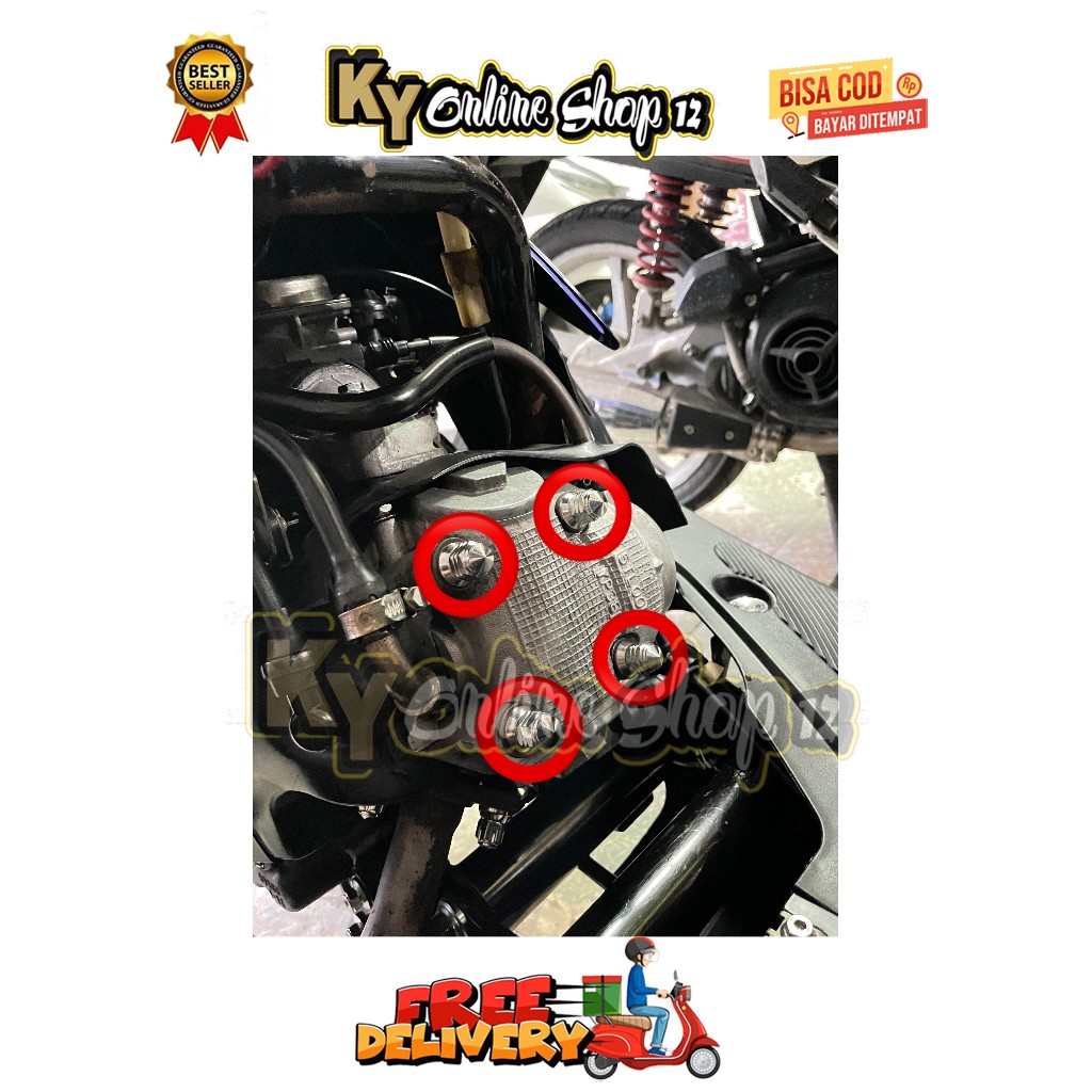 MUR HEAD TUSUK SATE ( 4 MUR ) MODEL TOPI 5G MIO SMILE SPORTY SOUL FINO NOUVO Z LELE VIETKONG ELEGANC