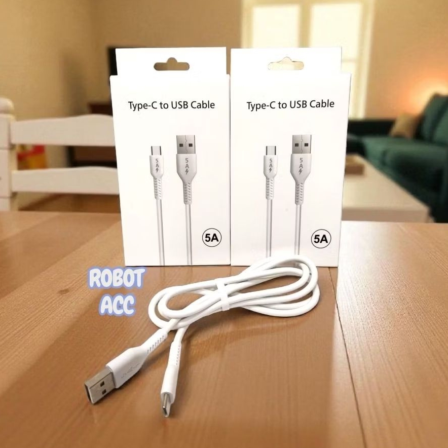 Kabel Data Type C 5A Kabel Charger Tipe C 5A Kabel Casan Type C 5A 1meter
