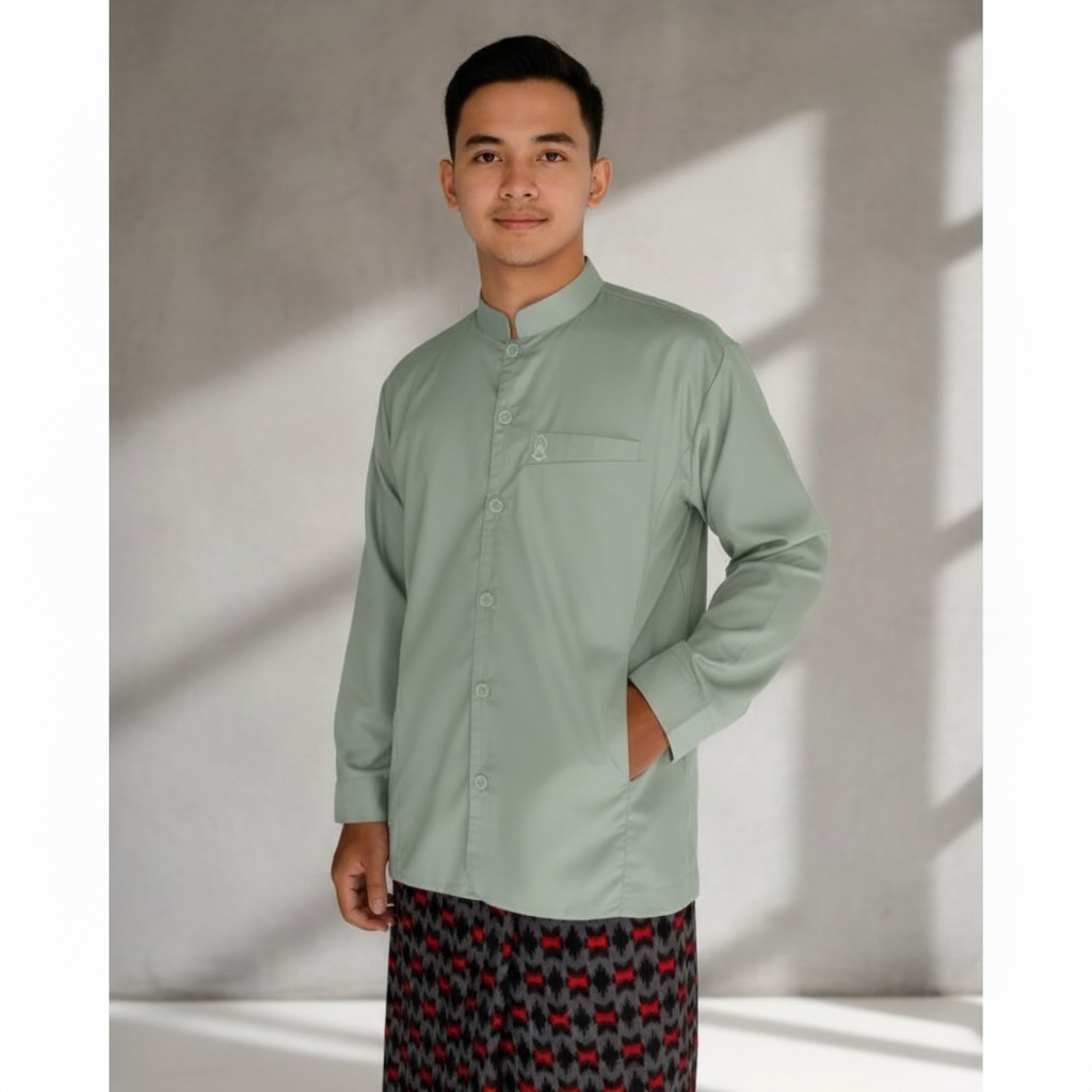 baju koko haibah koko terompah al kafi matt katun toyobo premium koko baju