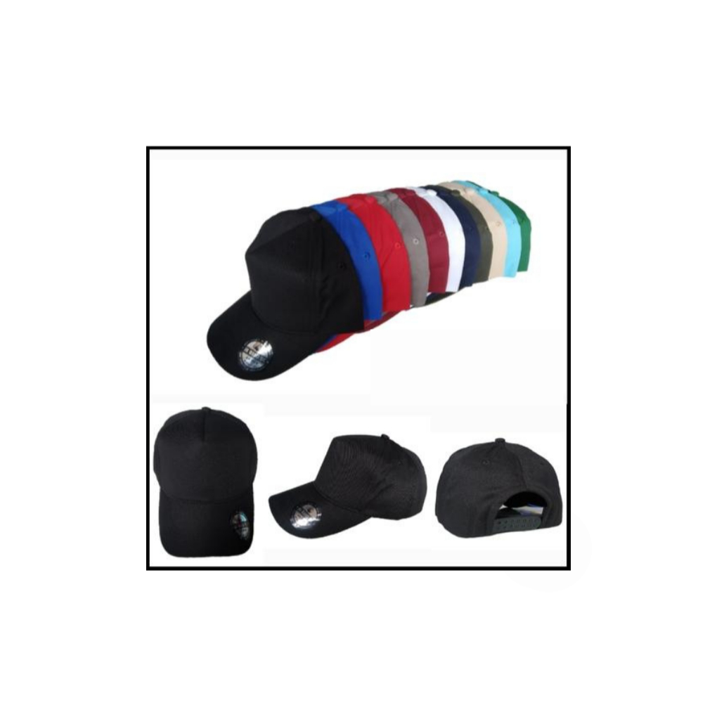 Material Berkualitas Topi Snapback Polos Snapback Hat Snap back Pria Wanita Unisex
