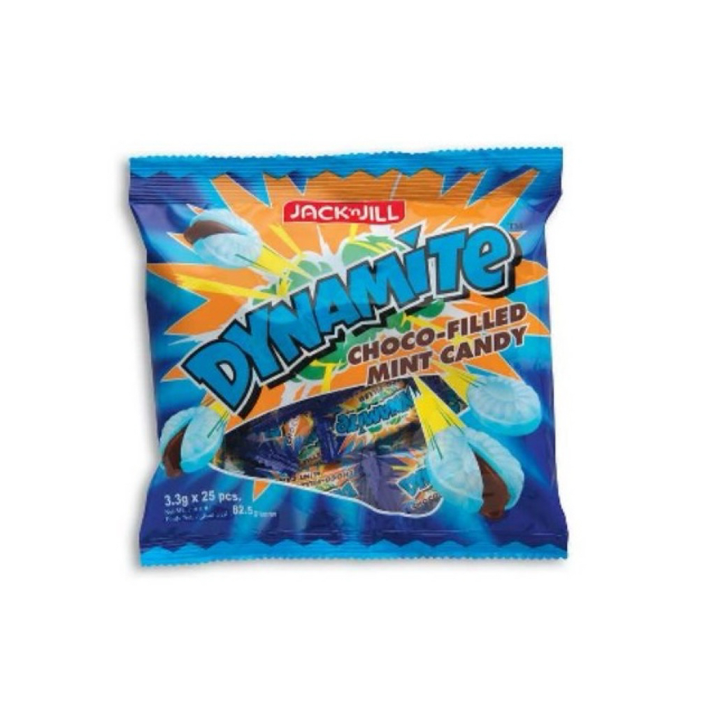 Dynamite Jack n Jill  choco filled mint candy permen coklat mint import