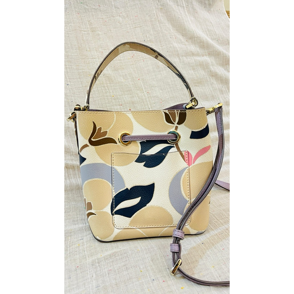 Tas Wanita Kate Spade Small Bucket Eva Breezy Floral Blue Preloved