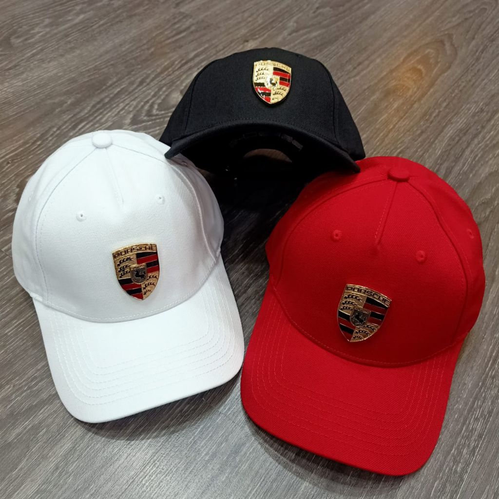 topi baseball porsche topi baseball katun unisex