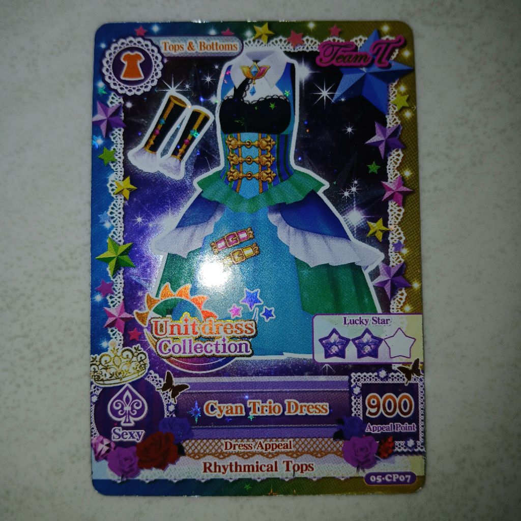 [PREMIUM ORI] CYAN TRIO DRESS AIKATSU CARD