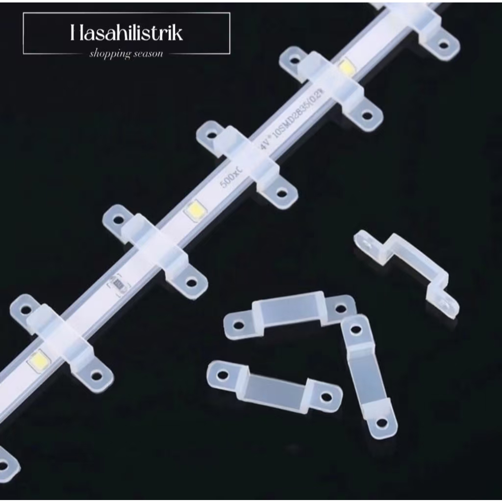 Klem Kabel LED Strip Transparan /Klem lampu LED Strip Bening
