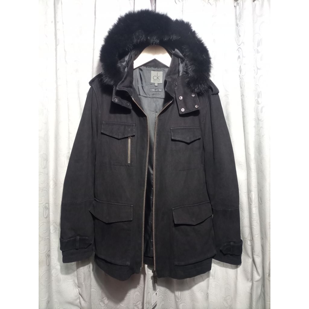 Jaket CK Jeans Parka Model M65_Hitam_Size Masuk L