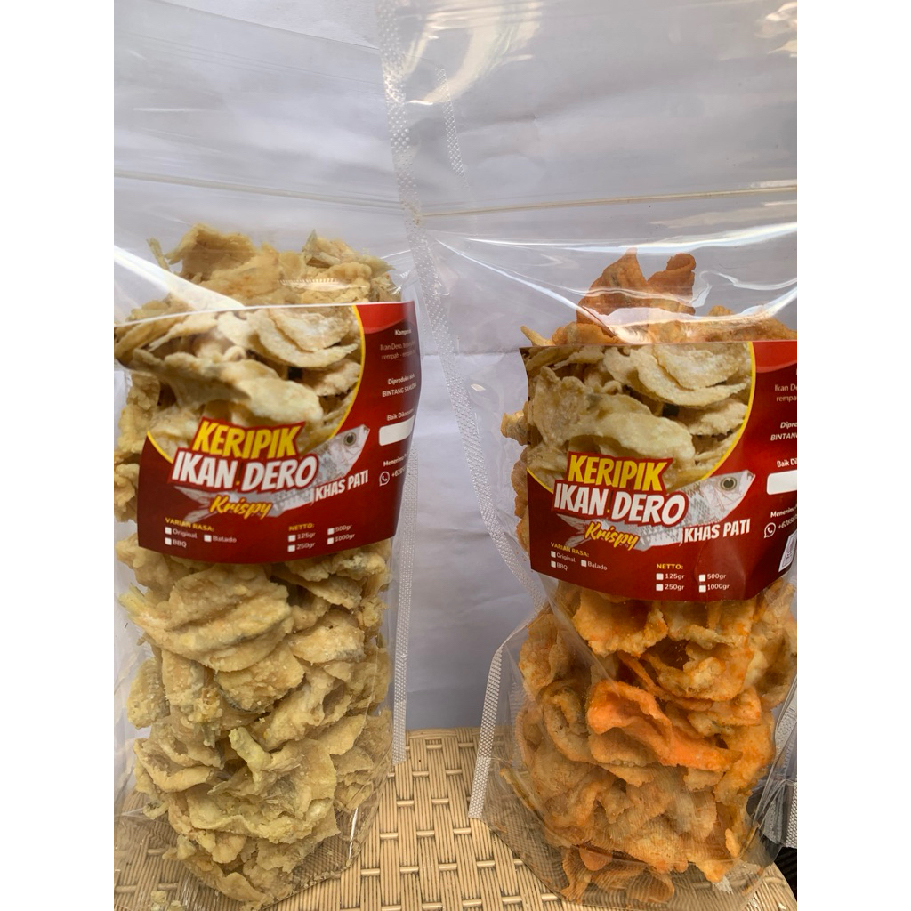 Kripik Ikan Dero Krispy khas patiJawa Tengah 125gr