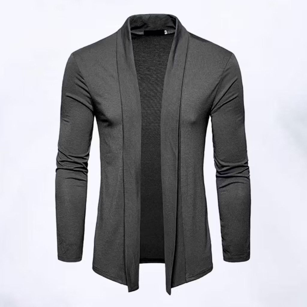 Kaos Blazer Pria Lengan Panjang Kaos Cardigan Pria Korea