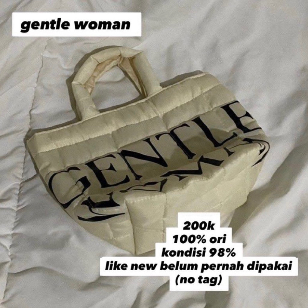 preloved gentle woman mini puffy bag