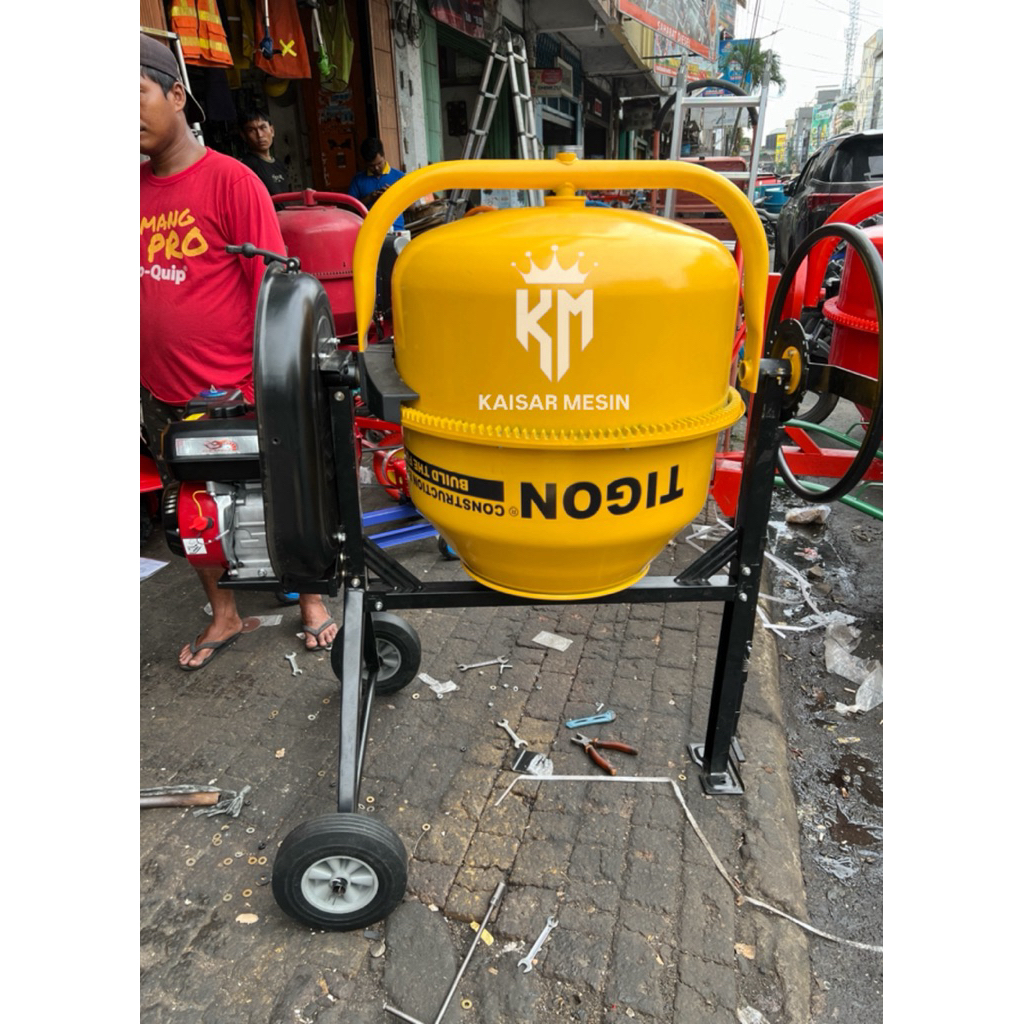 Mesin Molen Mini pengaduk Semen 25 kg / Mixer Pakan BESAR 200 Liter BUKAN 120 180 Liter Model Stir P