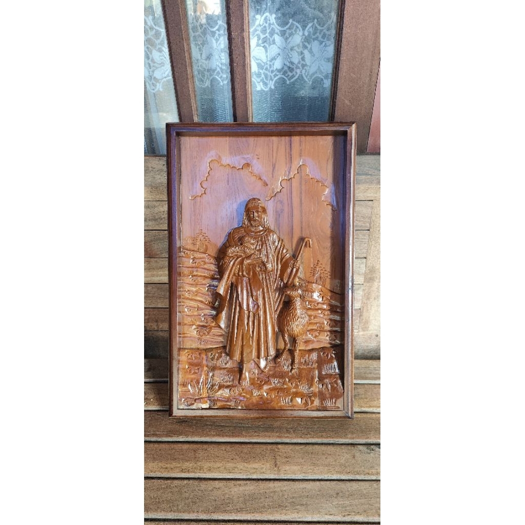 Relief Yesus Gembala Domba 1