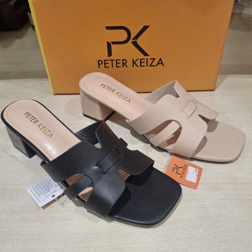 Peter keiza sandal heels 6cm wanita ringan empuk & ori size 36-40
