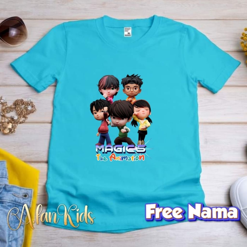 baju magic 5 the animation kaos anak