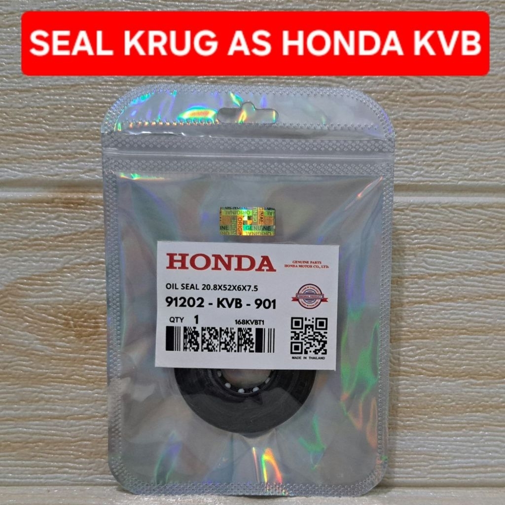 SEAL KRUG AS BEAT ESP 91202KVB901 SEAL KRUK VARIO / SCOOPY ESP AHM ORI KVB-901 [ Oil Seal19.5X31.5X6