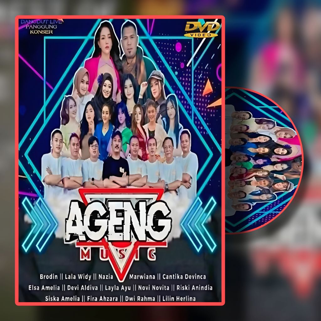 KASET DVD VIDIO MUSIK DANGDUT KOPLO AGENG MUSIK FULL ALBUM - KASET VIDIO LAGU DANGDUT KOPLO - KASET 