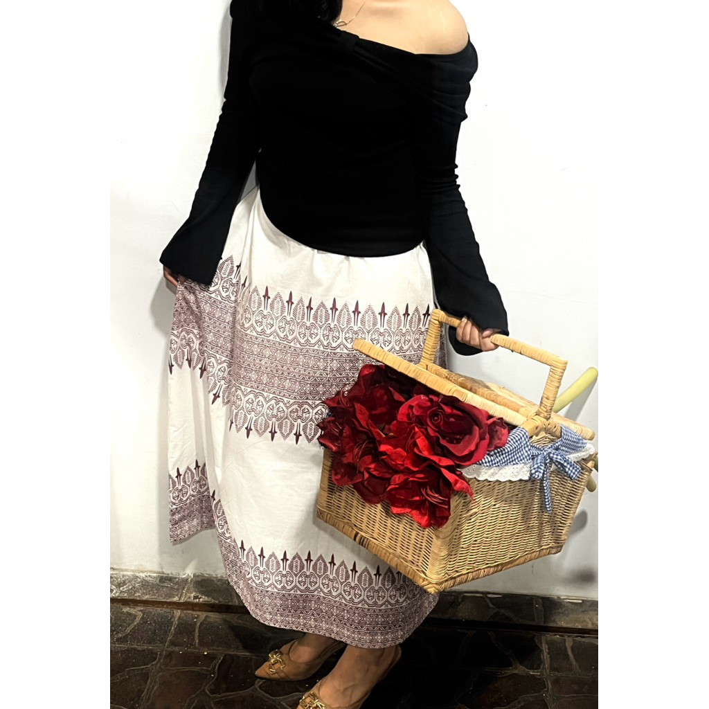 Rok Batik Modern Tenun Rebung Skirt