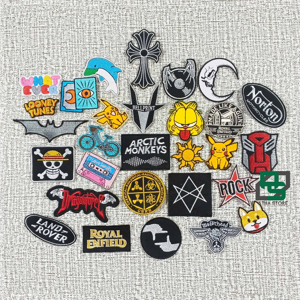 PATCH BORDIR JAHIT KARAKTER LUCU TEMPELAN AKSESORIS