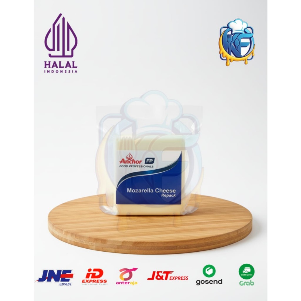 Anchor Keju Mozarella  250gr Repack Lezat Mulur - keju Mozarela Anchor - Anchor Mozarella