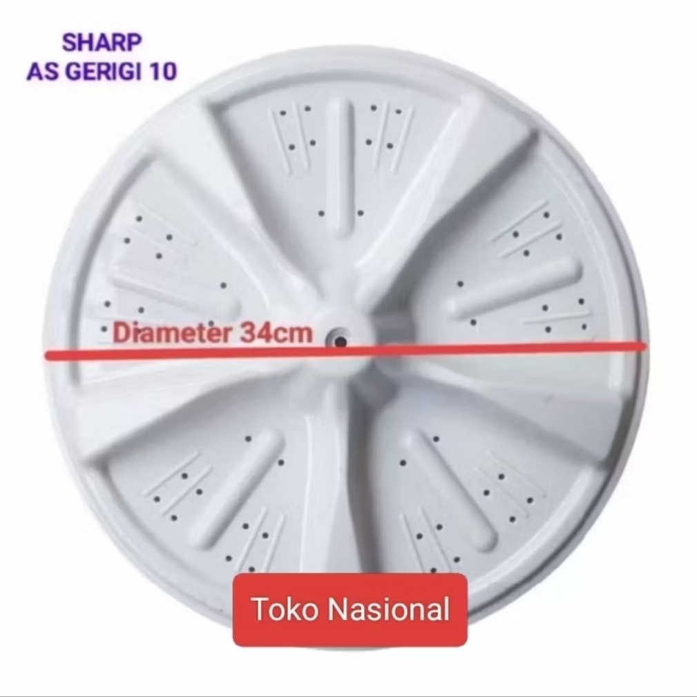 Pulsator/ Pulysator mesin cuci Sharp 34 cm