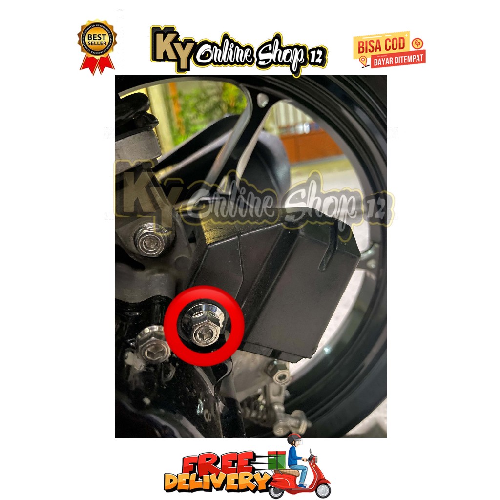 BAUT SENSOR SPIDOMETER BELAKANG ( 1 BAUT ) MODEL SLASH BIG HEAD BEAT ESP NEW SCOOPY ESP NEW STREET T