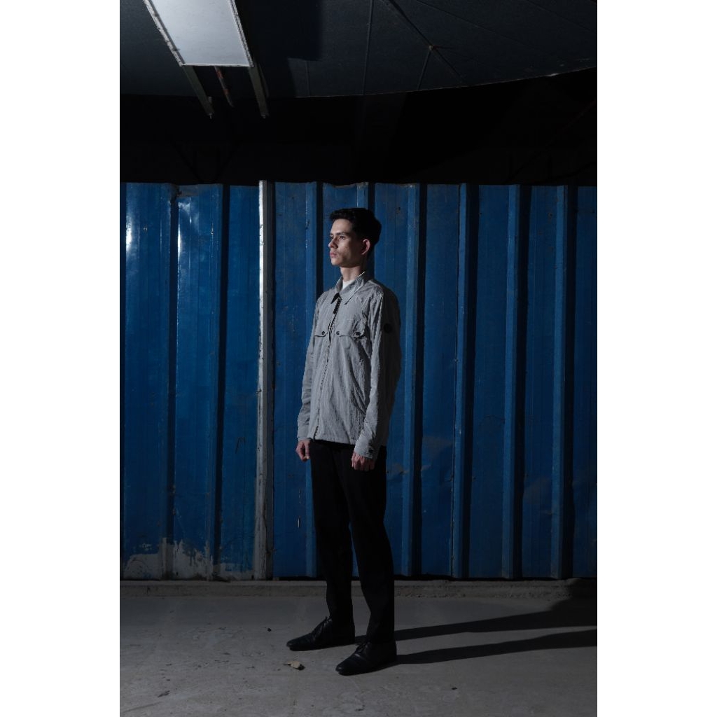 OVERSHIRT QUATTORDICI DESTROYED '25 GREY