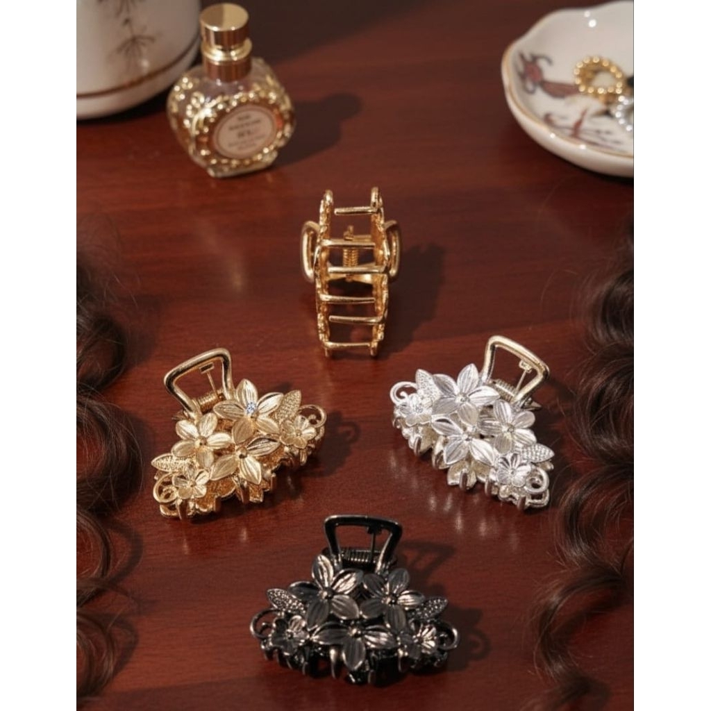 Kep rambut besi korea/kep besi bunga