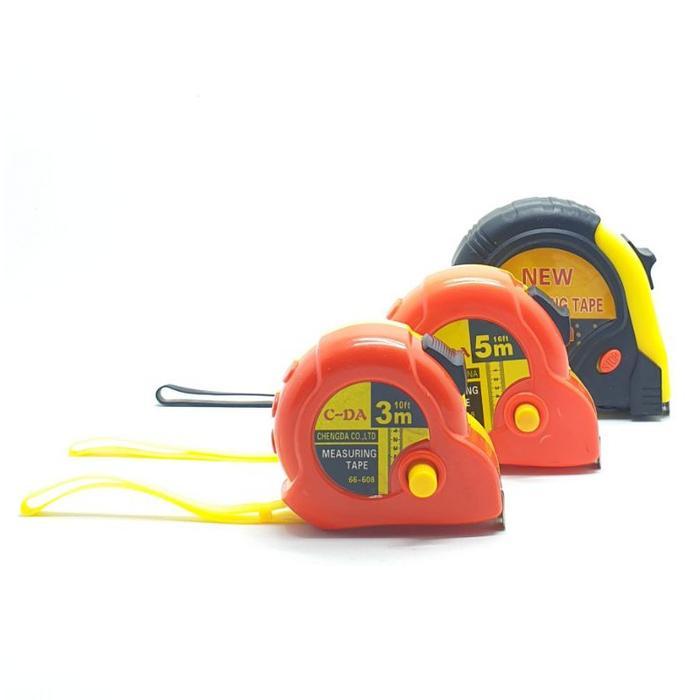 METERAN TUKANG BANGUNAN 3 Meter dan 5 Meter ROLL METERAN ALAT UKUR TUKANG MURAH