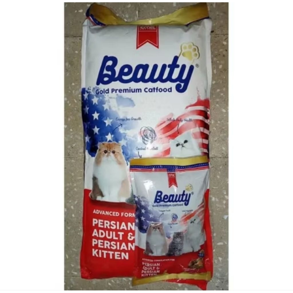 Beauty Cat Gold 15 Kg / Makanan Kucing / Cat Food / Dry Food / Pelet Kering / Pelet Kucing