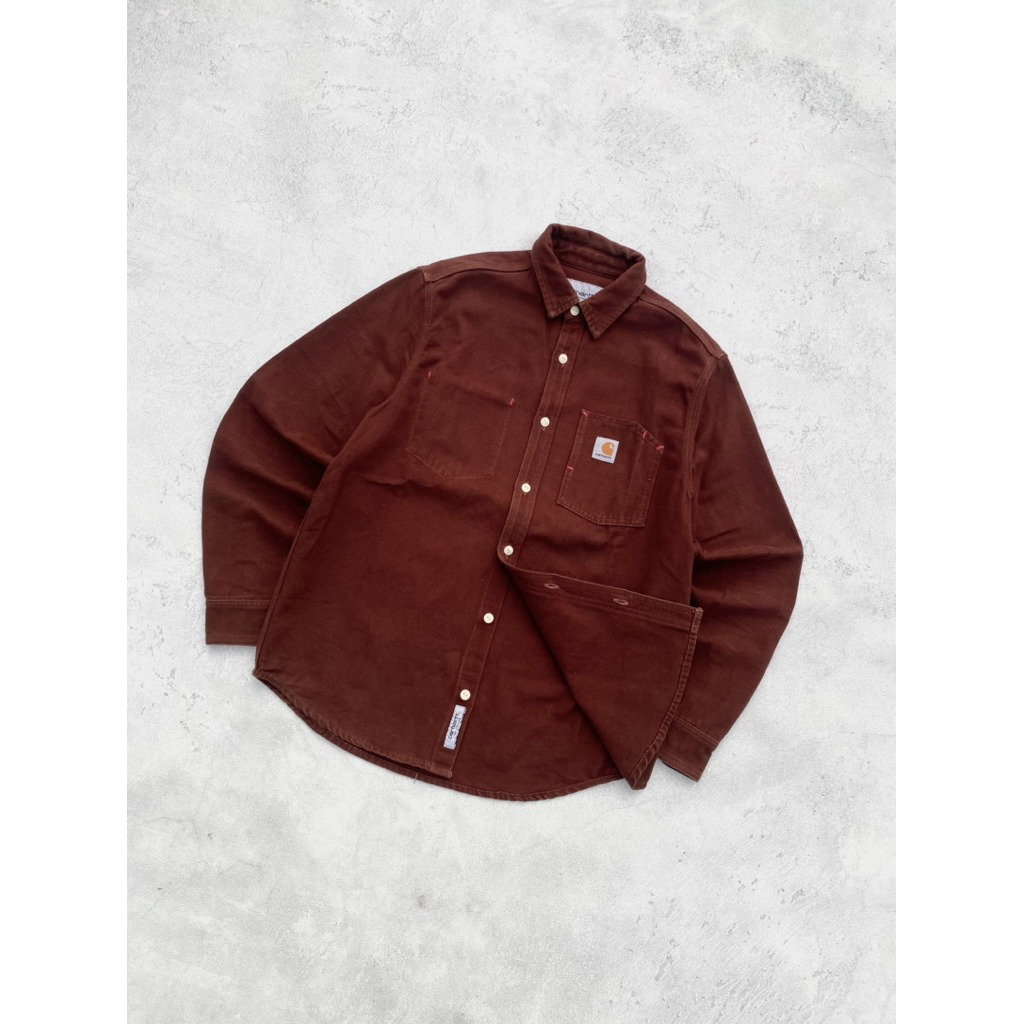 Carhartt WIP L/S Tony shirt - Dark brown