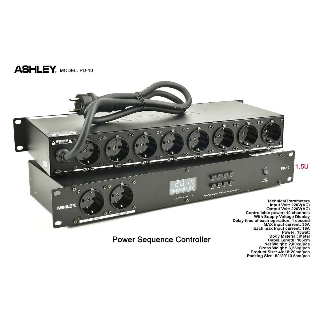 PD-10 POWER SEQUENCER ASHLEY ORIGINAL / SEQUENCER ASHLEY / PD10 ASHLEY / PD 10 ASHLEY