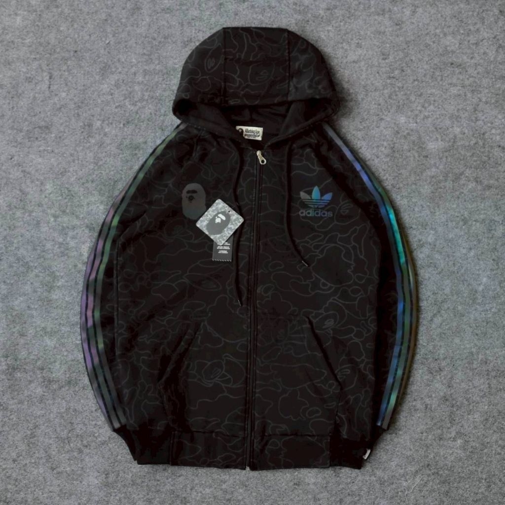 Hoodie Zhiper X-bape Hologram Fulltag