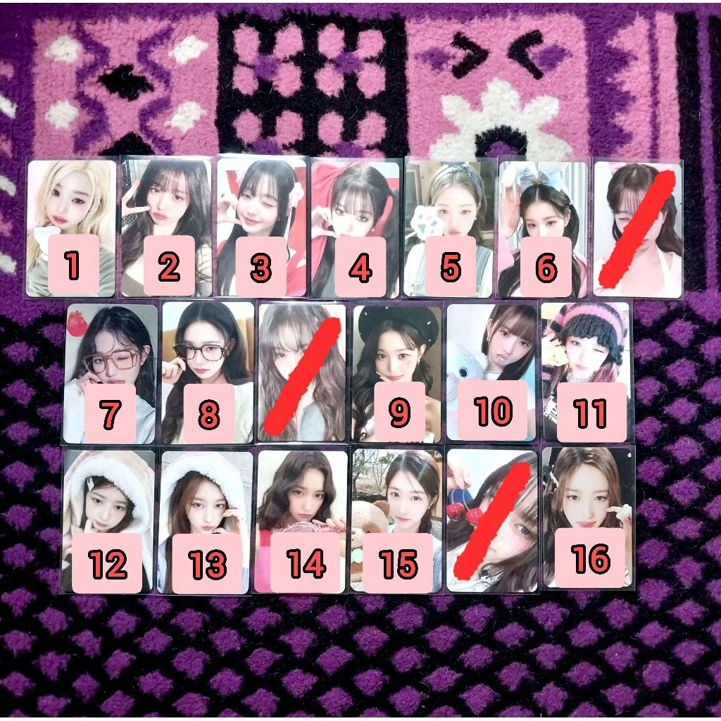 [READY STOCK] Official Photocard PC IVE Wonyoung Rei Leeseo