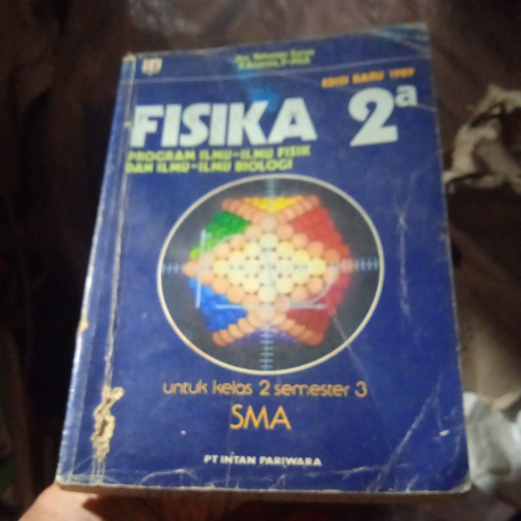 buku Fisika 2a, untuk kelas 2 semester 3 SMA, buku original jadul