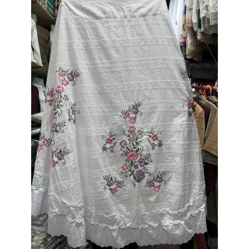 mukena padang bordir strimin