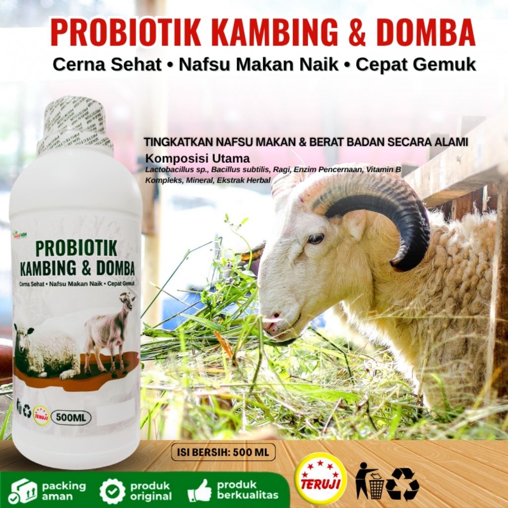 Probiotik Kambing dan Domba 500ml/probiotik Khusus ternak kambing domba
