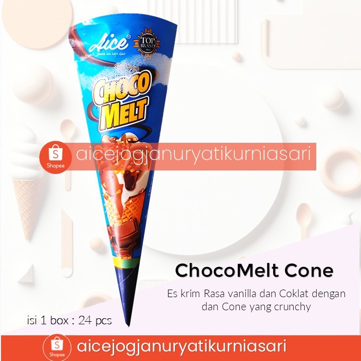 Es Krim Aice Choco Melt Cone 1 dus isi 24
