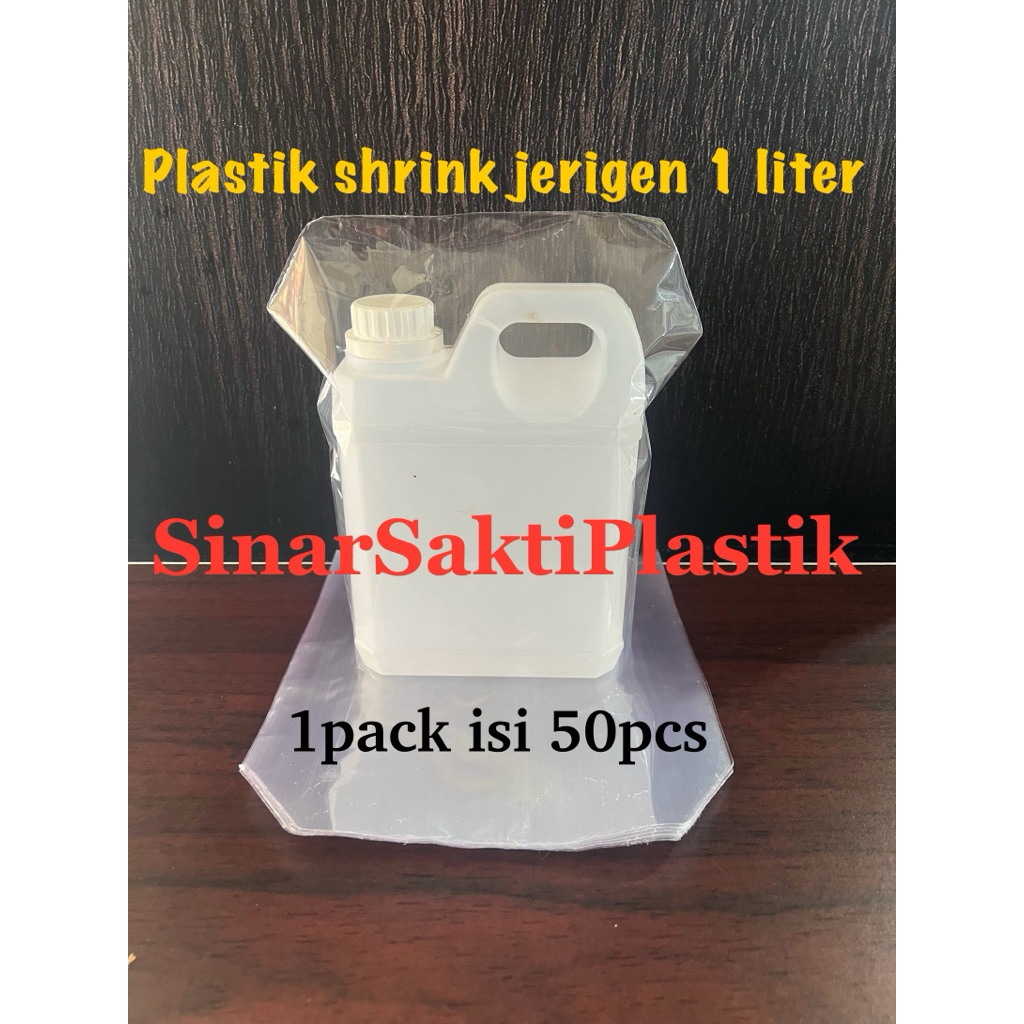 isi 50pcs Plastik segel plastik shrink jerigen 1 liter jerigen pendek