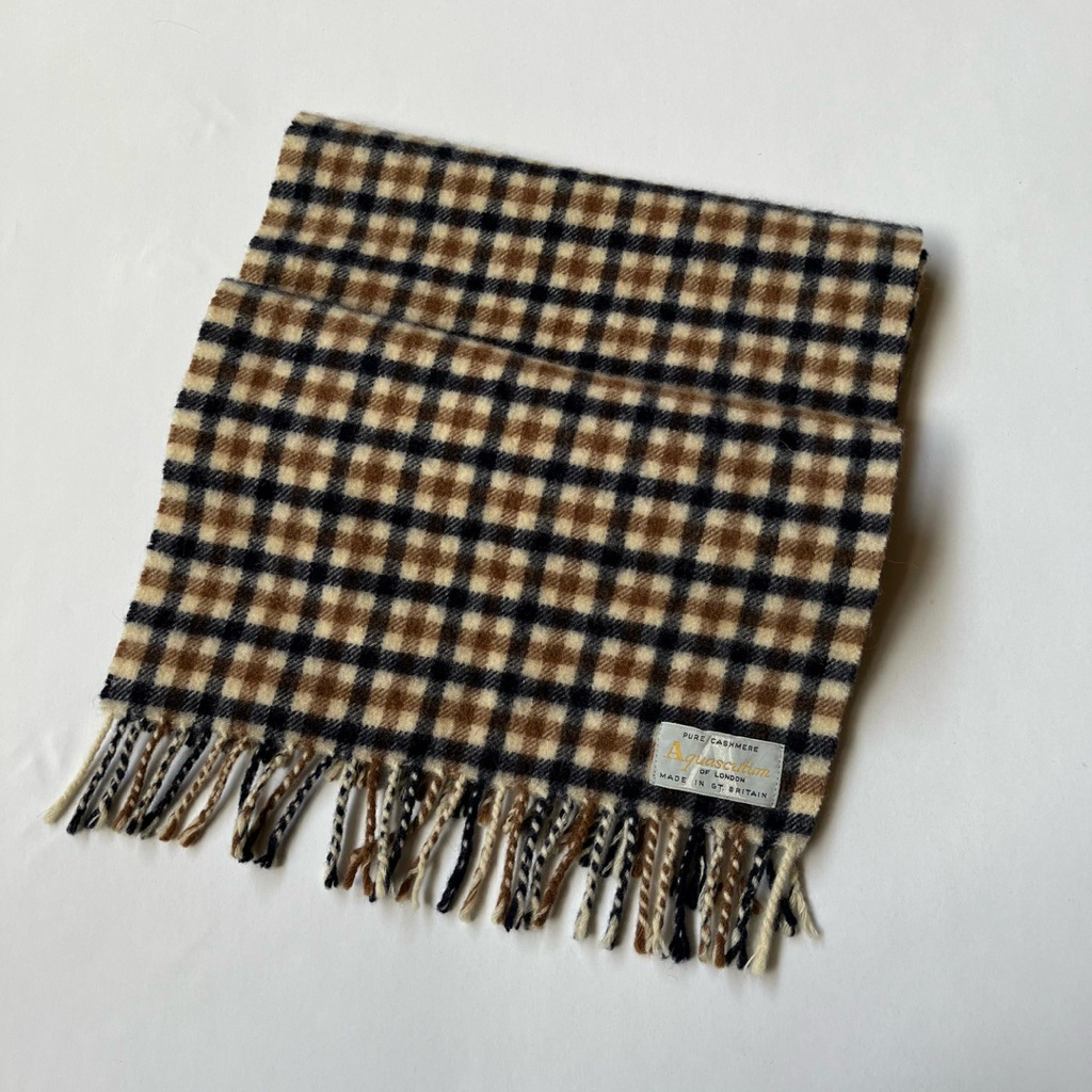 Aquascutum Iconic Club Check Scarf Wool