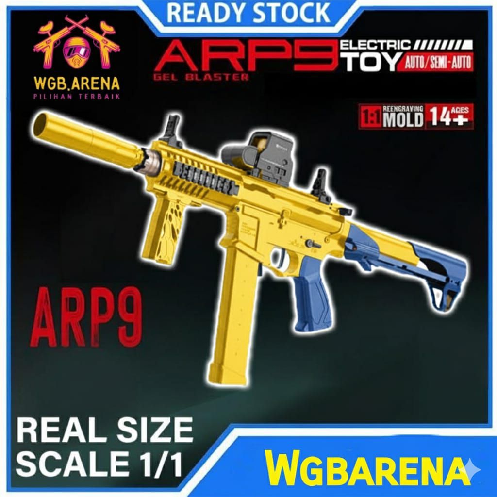 Mainan Arp9series Blaster Eletrik Aktifitas Luar Ruangan Olahraga