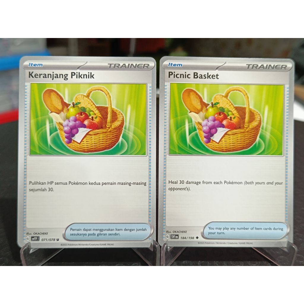 kartu pokemon TCG ori keranjang piknik / picnic basket Indonesia English