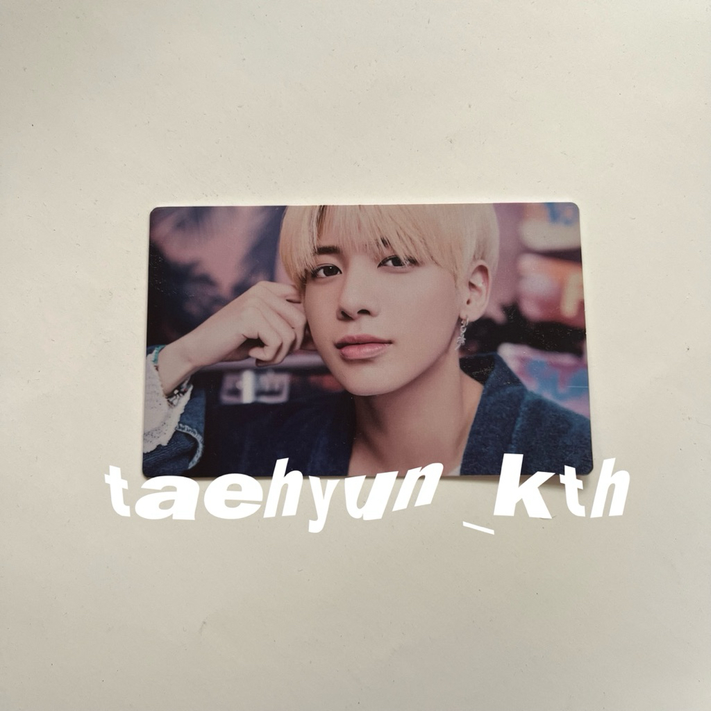 TXT TAEHYUN MINISODE 1: BLUE HOUR LD ROUND 1 LUCKY DRAW AR CONCEPT HORIZONTAL PC PHOTOCARD WATERPROO