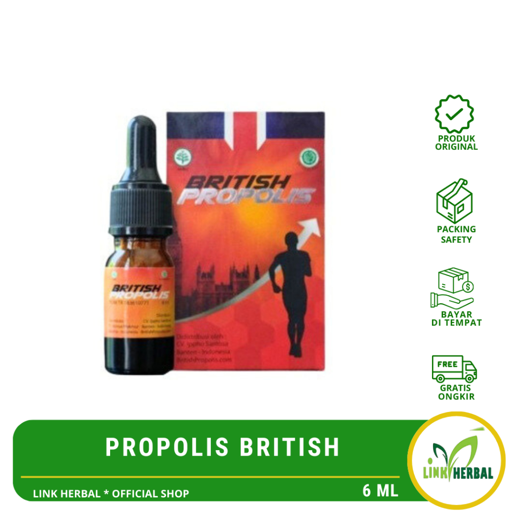 British Propolis Original 100% Asli Suplemen Kesehatan Tubuh | Propolis British 6 Ml
