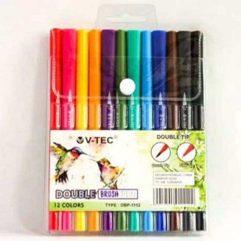 V-TEC Double brush pen double tip DBP-1112