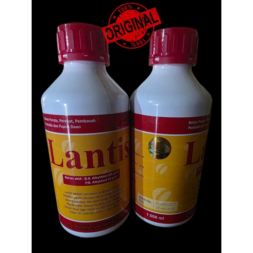 Pestisida dan Pupuk Daun Perata-Perekat-Pembasah LANTIS 1LT