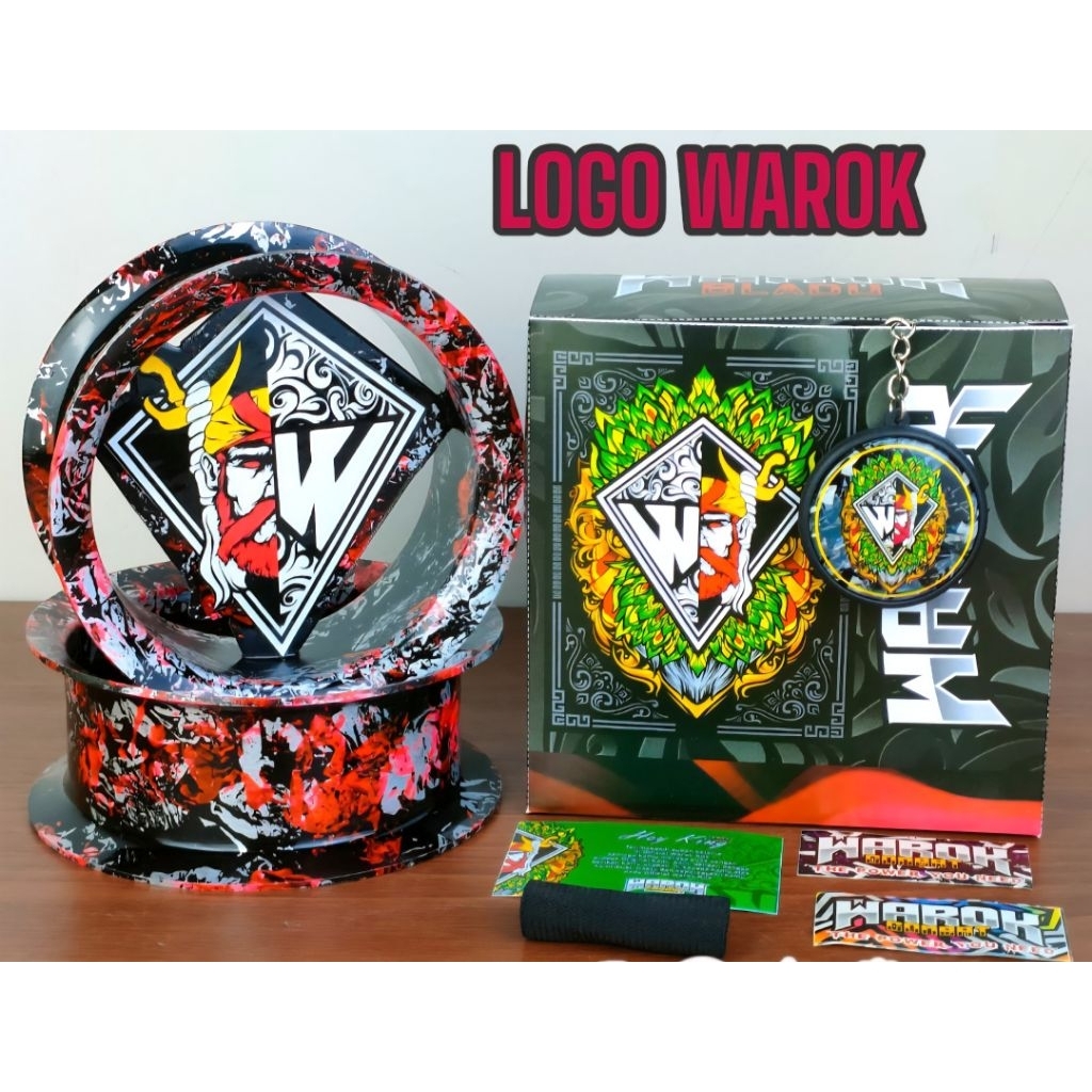 Bladu/Gulungan Layangan Warok Motif Logo Warok Combat ukuran 4 inch Ketebalan sedang