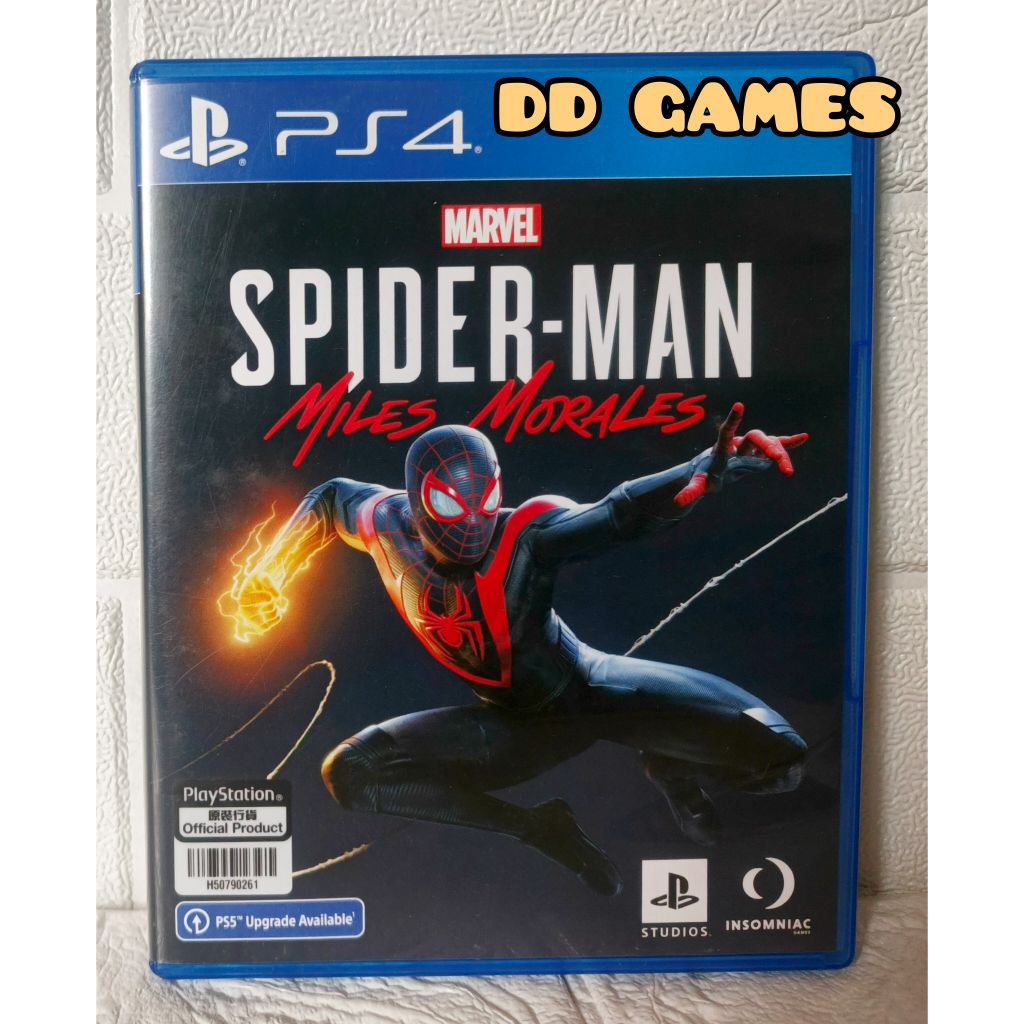 Spiderman Miles Morales PS4 Bluray Disc Second