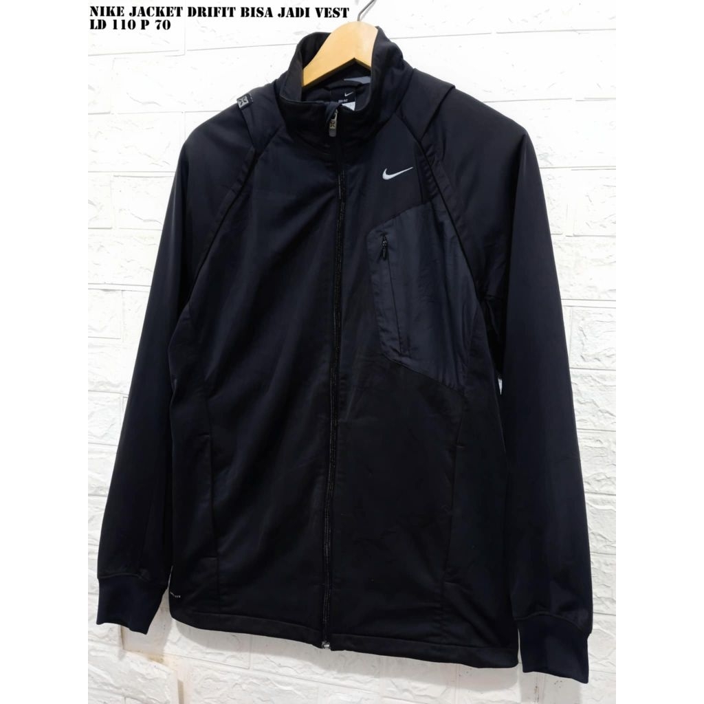 00's Nike 2way dry fit track running jacket